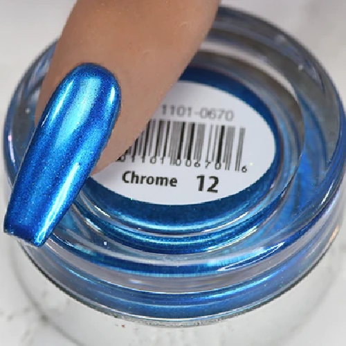 Cre8tion Nail Art Chrome Powder 1g - 12 Bright Blue