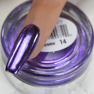 Cre8tion Nail Art Chrome Powder 1g - 14 Purple