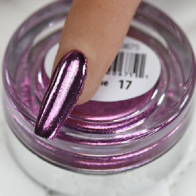 Cre8tion Nail Art Chrome Powder 1g - 17 Hot Pink