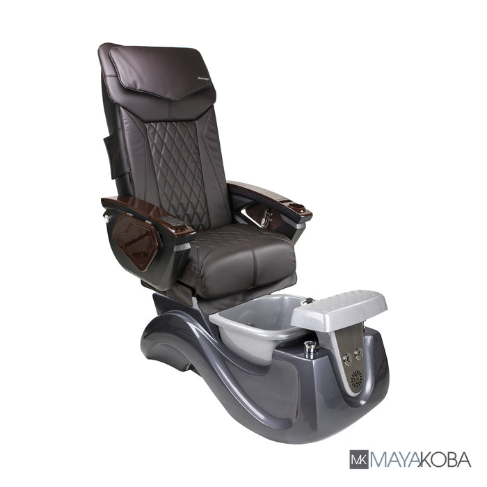 Serenity II Pedicure LX Chair Spa with Grey/Silver Base