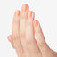 hands wearing N58 Crawfishin' For a Compliment Gel Polish by OPI