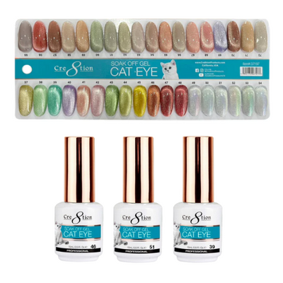 Cat Eye Soak Off Gel Collection 36 Colors By Cre8tion