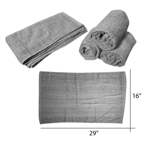 Cre8tion Salon Towel 12pc - Grey