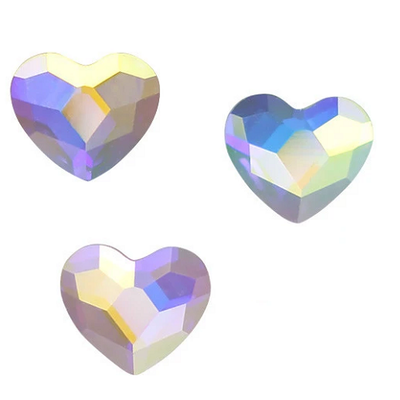 Crystal AB 50pcs - Hearts