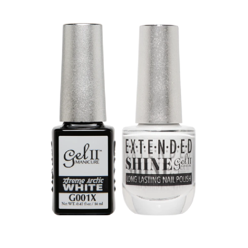 Gell II Manicure & Extended Shine Duo - G001X, Artic White