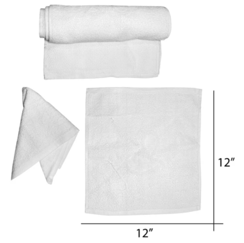 Cre8tion Facial Towel 12pc - White