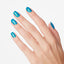 hands wearing BO08 Feel Bluetiful Gel Polish by OPI