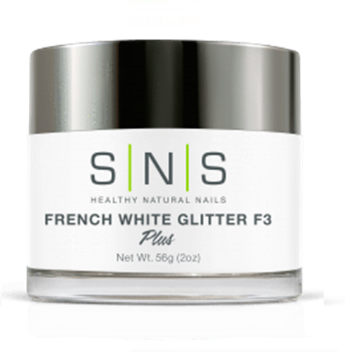 SNS French White Glitter F3