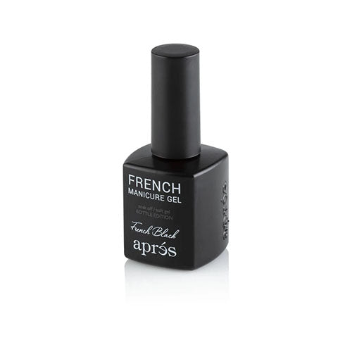 Side View of  French Black French Manicure Gel By Apres 