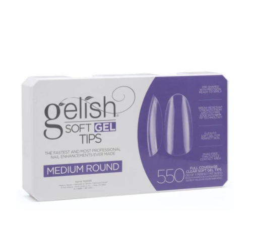 Gelish Soft Gel Tips 550ct - Medium Round