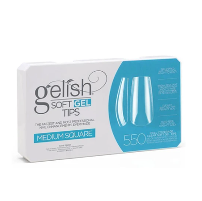 Gelish Soft Gel Tips 550ct - Medium Square