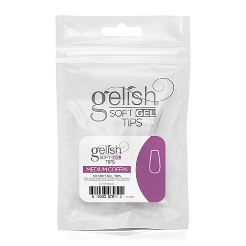 Gelish Soft Gel Medium Coffin 50ct -