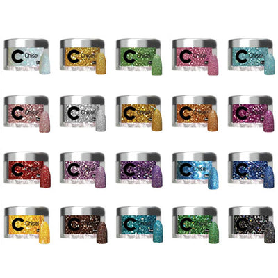 Chisel Powder - GLITTER COLLECTION - 36 COLORS *