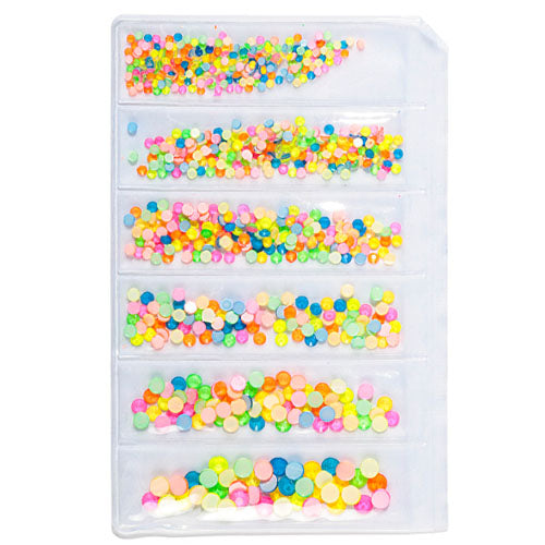 Mixed Crystal Flatback Assorted Pack - Glow in the Dark Neon Crystals