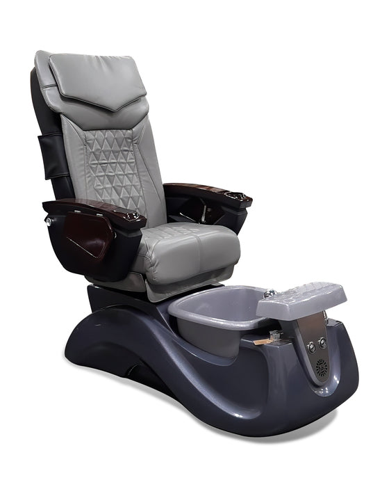Serenity II Pedicure LX Chair Spa with Grey/Silver Base