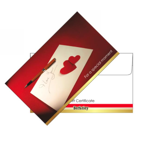 Gift Certificate Heart Envelope 50pc