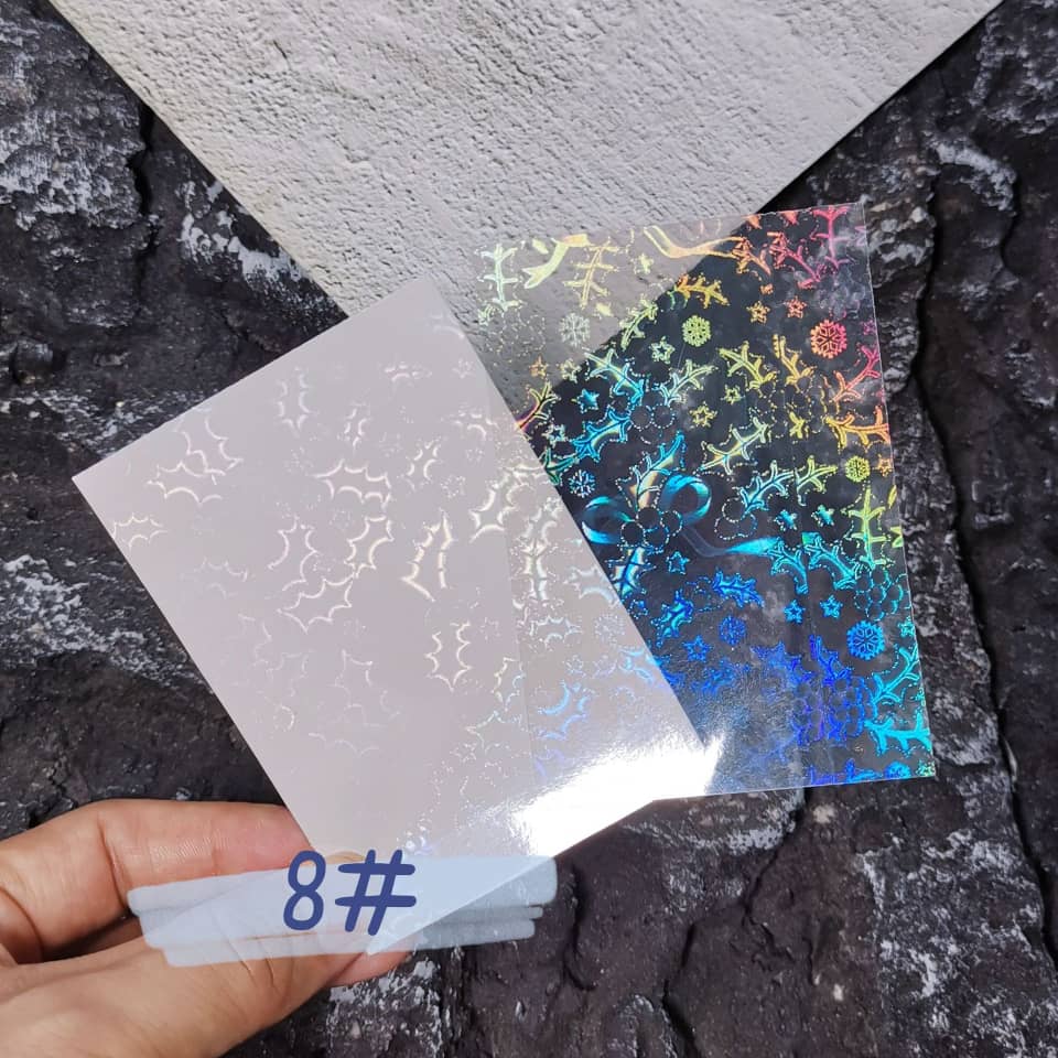 Nail Art Transparent Holographic  Sticker - Holly