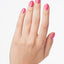 hands wearing N36 Hotter Than You Pink Nail Lacquer by OPI