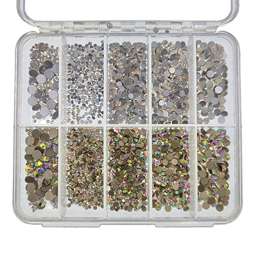 Mini Crystal Kit - Crystal AB & White Opal Crystals