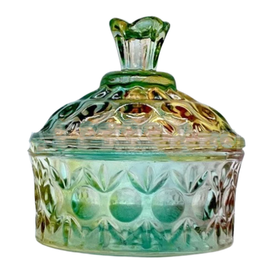 Luxury Glass Jar with Lid - Rainbow