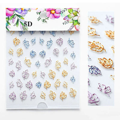 5D Nail Decal Sticker Floral - 27