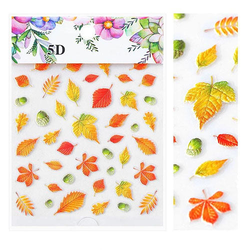 5D Nail Decal Sticker Fall Leaves - 553