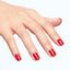 hands wearing S010 Left Your Texts On Red Gel Polish by OPI