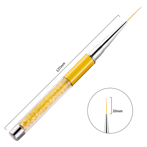 5Pcs Nail Art Liner Brushes - Assorted Colors