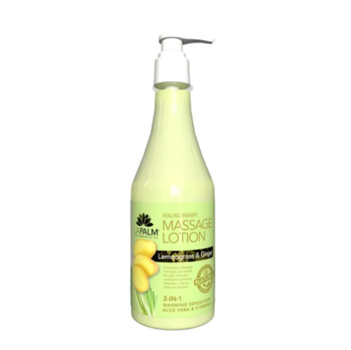 LaPalm Massage Lotion 8oz - Lemongrass & Ginger