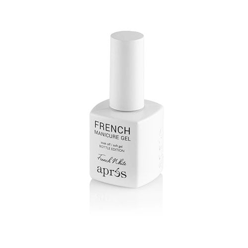 Side View of French White French Manicure Gel By Apres