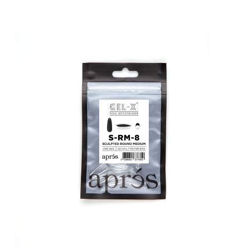 Sculpted Medium Round Refill Tips Size 8 By Apres