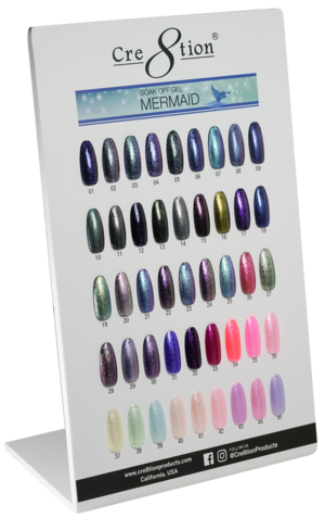 Cre8tion Mermaid Soak Off Gel Collection - 45 Colors