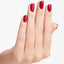 hands wearing B78 Miami Beet Nail Lacquer by OPI