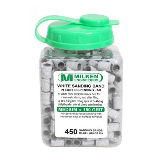 Milken White Sanding Band 450ct - Medium