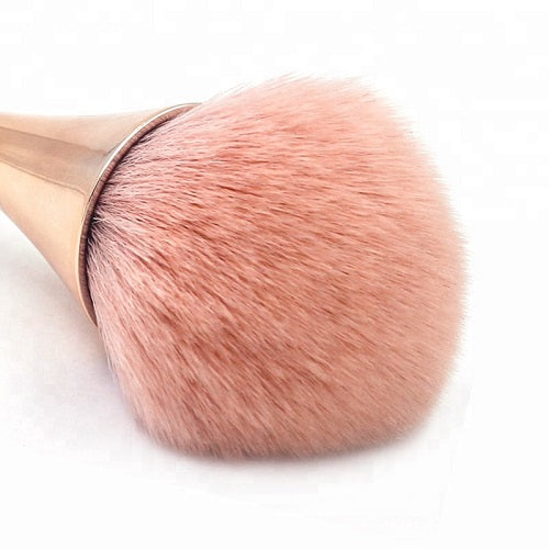 Dust Brush Long Slim Handle - Gold/Pink