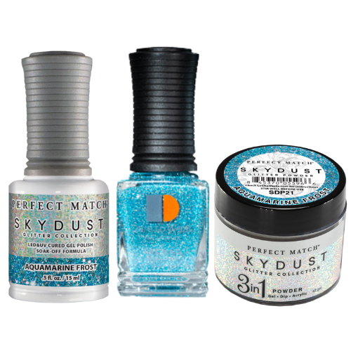 Perfect Match Sky Dust Glitter Trio - 21 Aquamarine Frost