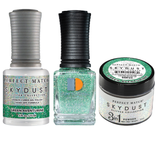 Perfect Match Sky Dust Glitter Trio - 23 Green Adventurine