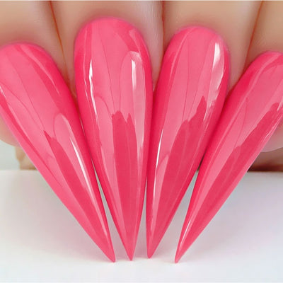 hands wearing 541 Pixie Pink Dip Powder by Kiara Sky