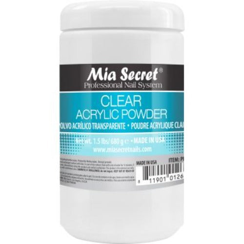Clear Acrylic Powder 1.5lbs By Mia Secret