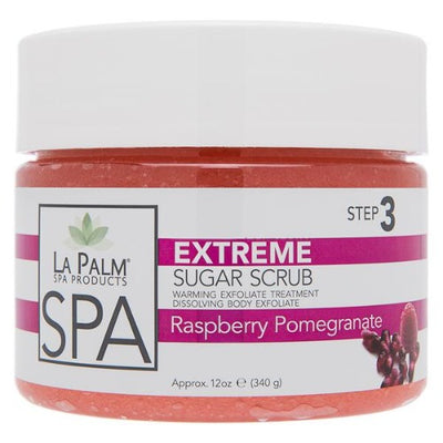 LaPalm Organic Extreme Sugar Scrub Raspberry Pomegranate Dream 12oz
