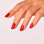 hands wearing U13 Red Heads Ahead Nail Lacquer by OPI