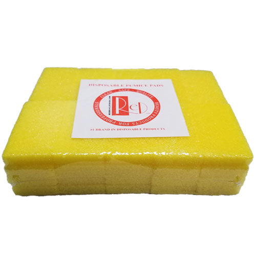 RedNail Disposable Pumice Pads - Yellow