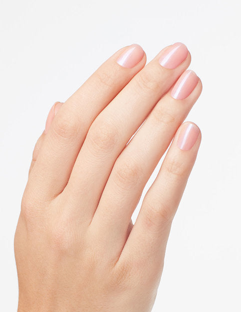 hands wearing S79 Rosy Future Nail Lacquer by OPI