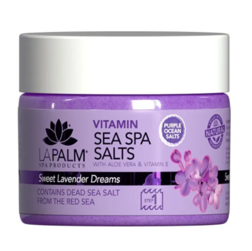 LaPalm Sea Spa Salts 12oz - Lavender Purple