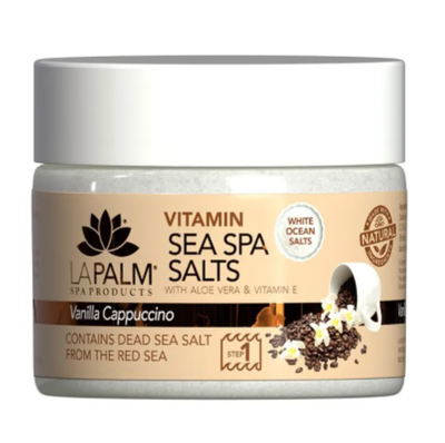 LaPalm Sea Spa Salts 12oz - Vanilla Cappuccino