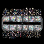 Silver Assorted Nail Art Sequins 12pk