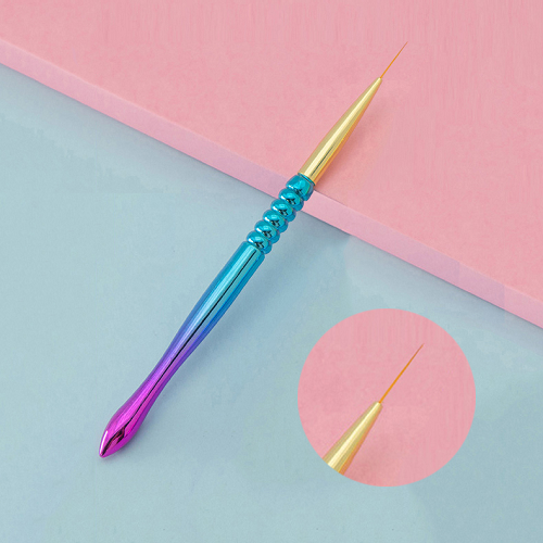 Single Nail Art Liner Brush Mermaid Handle 11mm