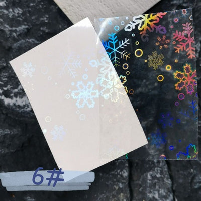 Nail Art Transparent Holographic  Sticker - Snowflake