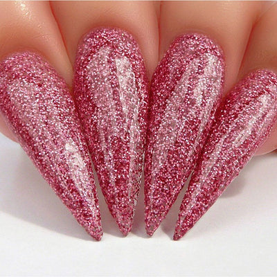 hands wearing 522 Strawberry Daiquiri Dip Powder by Kiara Sky