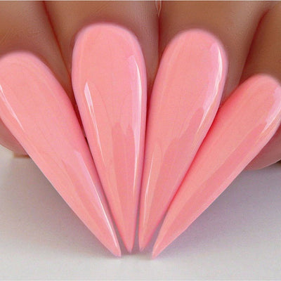 hands wearing 523 Tickled Pink Dip Powder by Kiara Sky